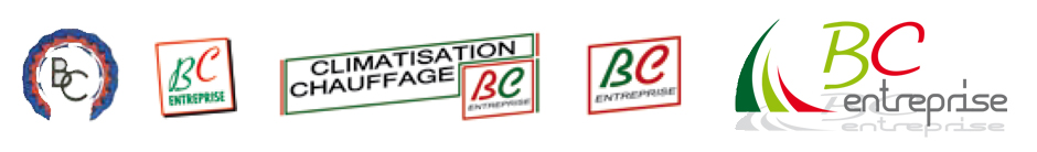 Évolution des logos de BCE - BC Entreprise, depuis 1973